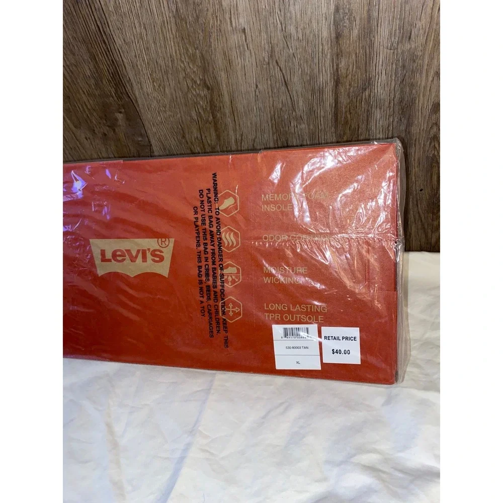 Levi's Mens Memory Foam‎ Insole Slip On Slipper, XL (11-12)